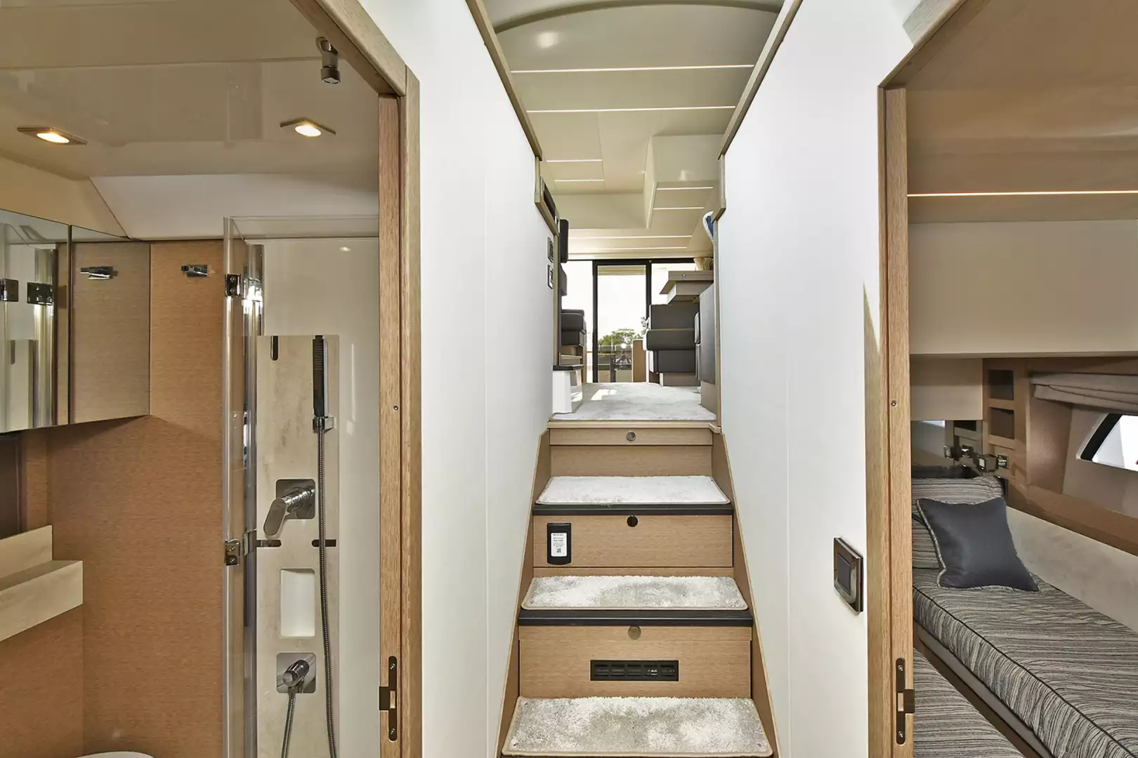 Prestige 520 Flybridge-2025-ON ORDER Staten Island-New York-United StatesCompanionway to Staterooms 1072982