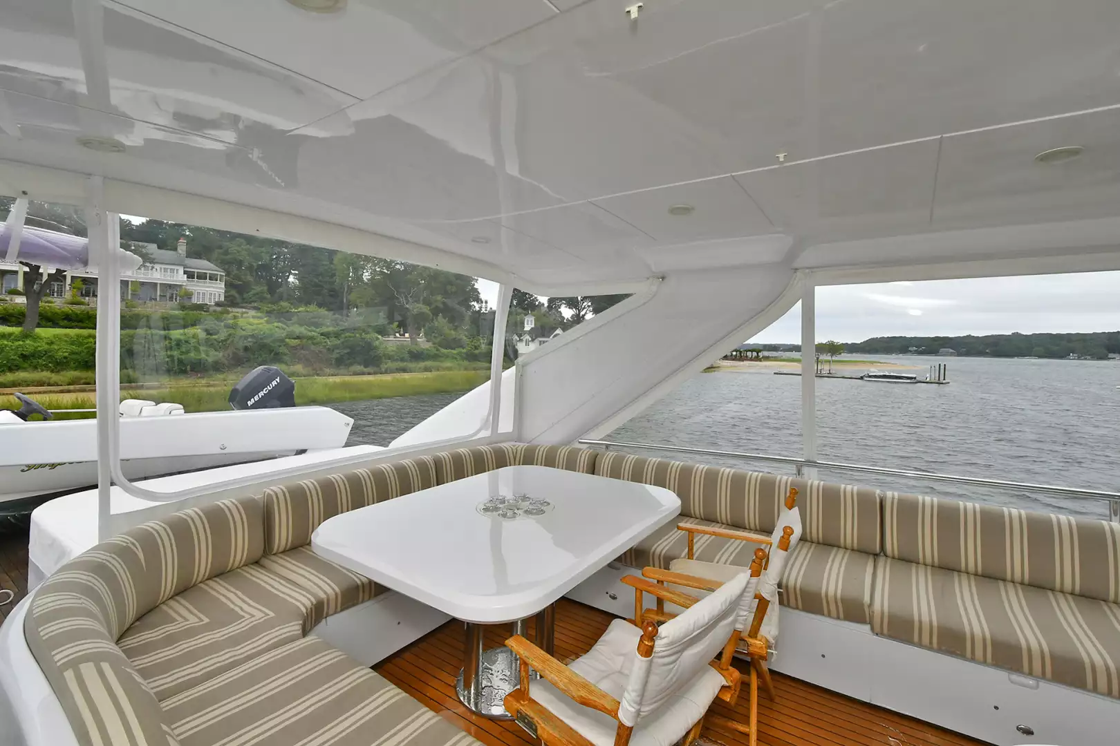 Princess 84 Flybridge-2006-Impromptu II Center Island-New York-United StatesU-Shaped Seating  Flybridge  1068754