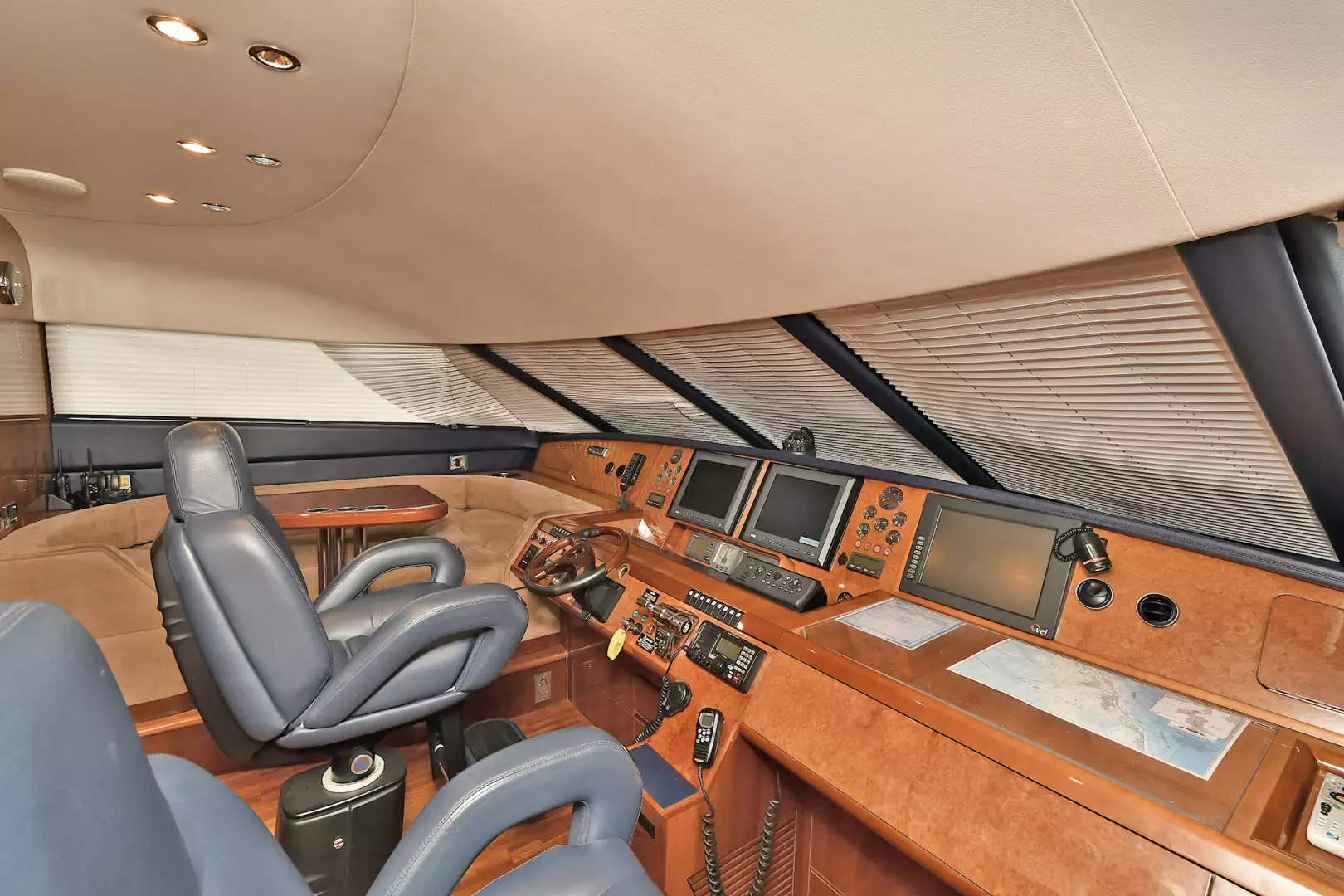 Princess 84 Flybridge-2006-Impromptu II Center Island-New York-United StatesLower Helm Station 1068782