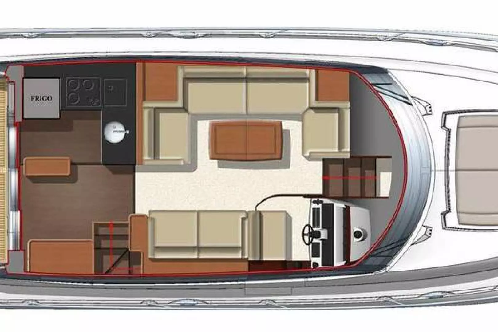 Prestige 500 S-2017-Arcadia New York-New York-United StatesMain Deck Layout 1115970