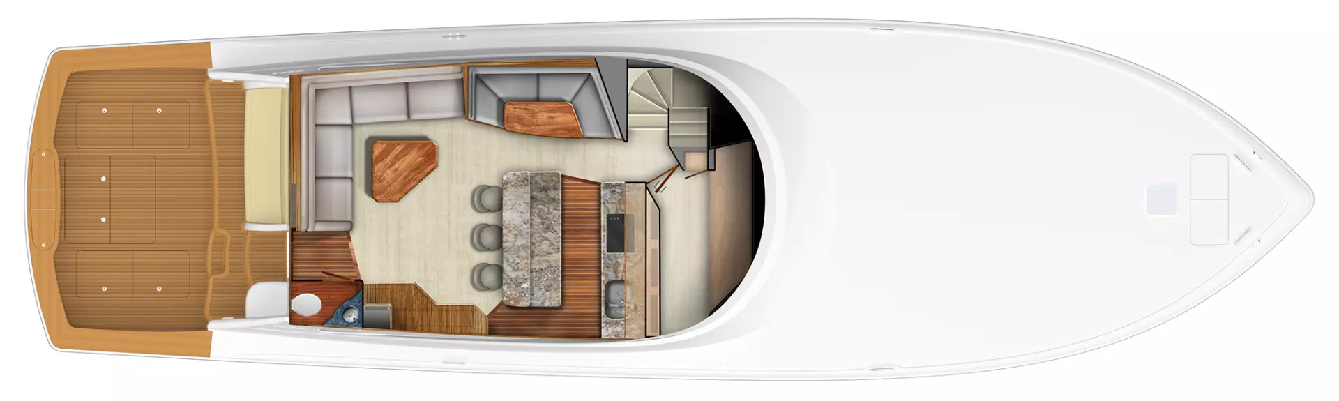 Viking 68 Convertible-2026-NEW BUILD Staten Island-New York-United StatesMain Deck Layout  1208817
