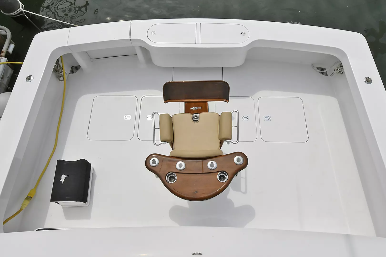 Viking 56 Convertible with Mezzanine-2004-Katherin Whitestone-New York-United StatesCockpit View from Flybridge 1221469