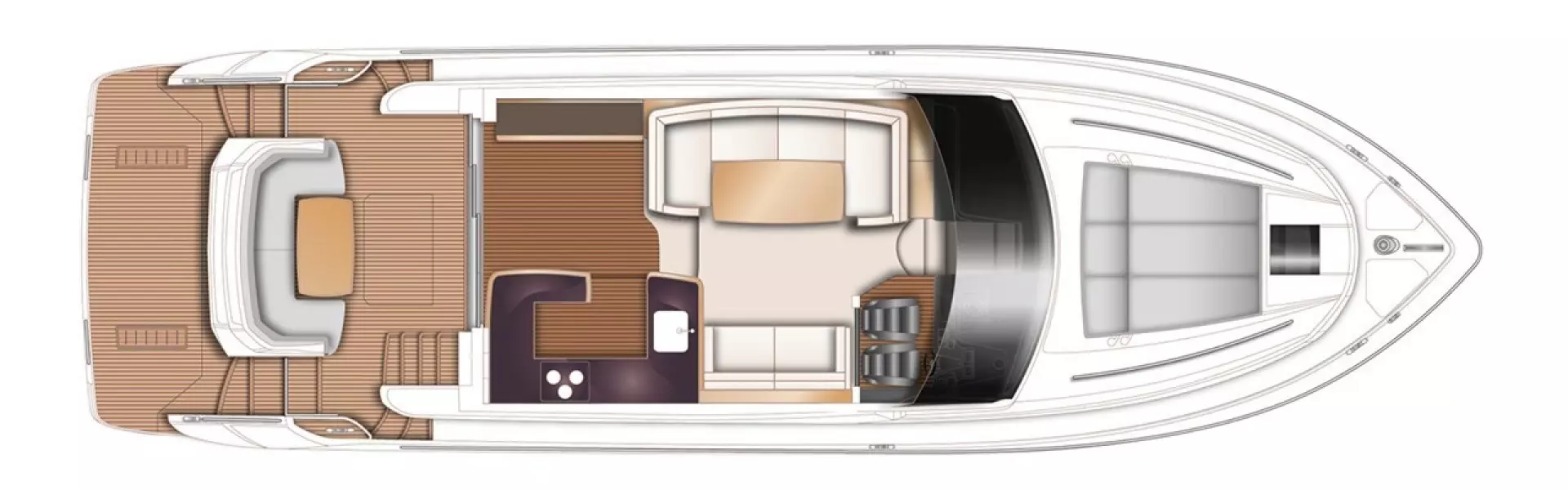 Princess 52 Flybridge-2016-About Time Montauk-New York-United StatesMain Deck Layout 1316555
