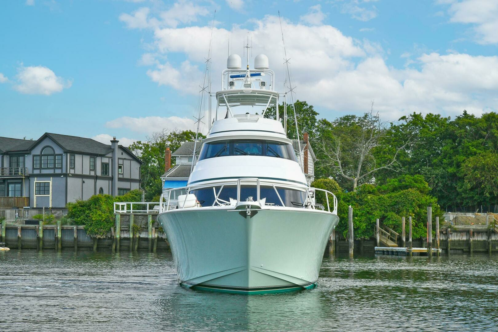 2018 Viking 80 Enclosed Skybridge Yacht For Sale | ON THE EDGE