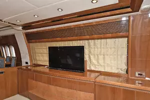 Salon - Flatscreen TV on Electric Lift