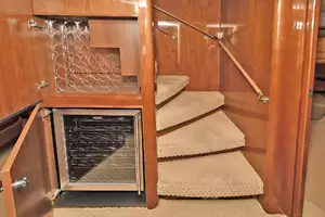 Companionway Wine Cooler and Storage Rack