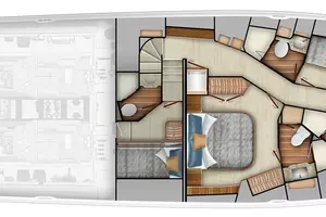 Lower Deck - Forward Full Berth Option 